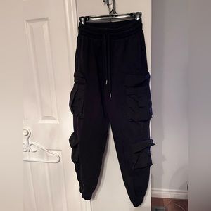 XS Black Garage Cargo Sweats
